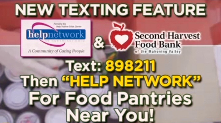Help Network of Northeast Ohio Adds New Text Feature to Find Food