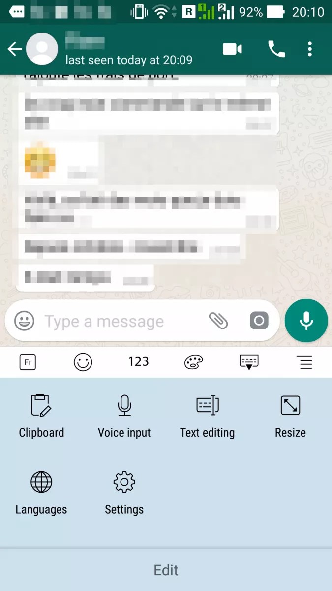 Change input language Android