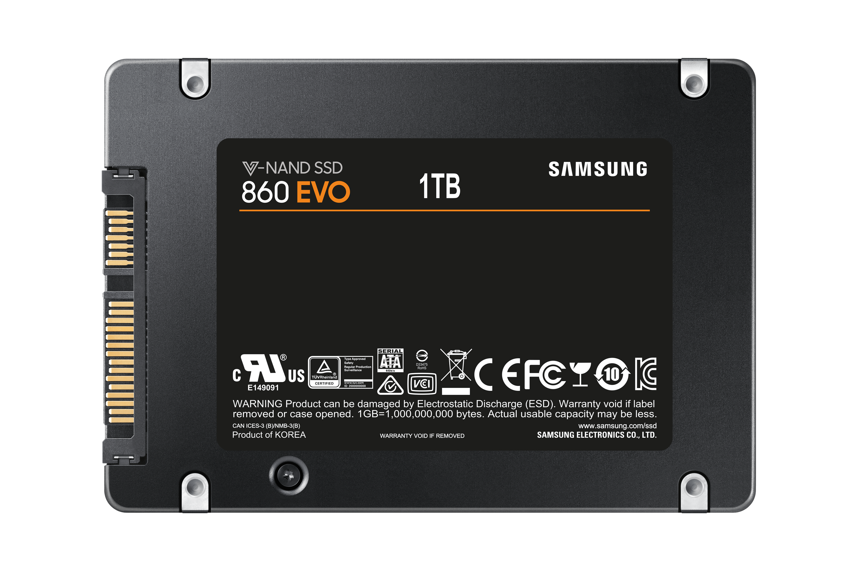Samsung 860 EVO 1TB 2.5 Inch SATA III Internal SSD (MZ76E1T0B/AM