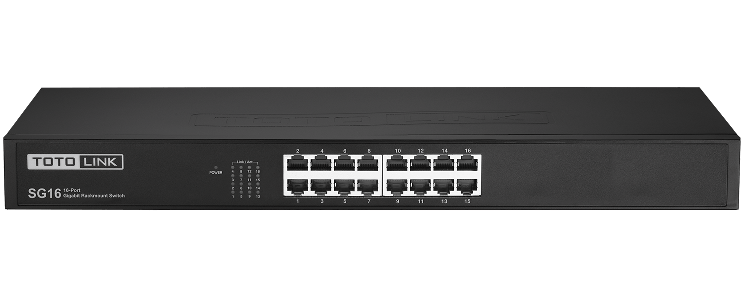 Totolink (SG16) 16Port Gigabit Desktop/Rackmount Switch Help Tech Co