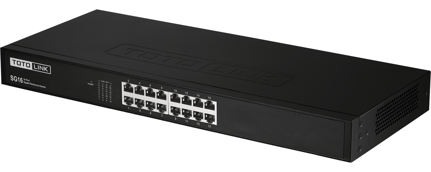 Totolink (SG16) 16Port Gigabit Desktop/Rackmount Switch Help Tech Co