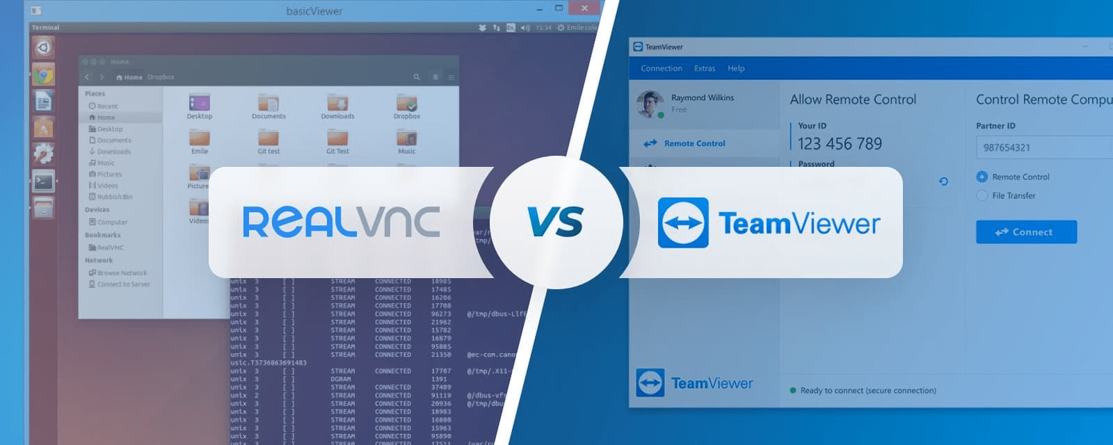 TeamViewer vs RealVNC Comparison in 2024. What is the difference?
