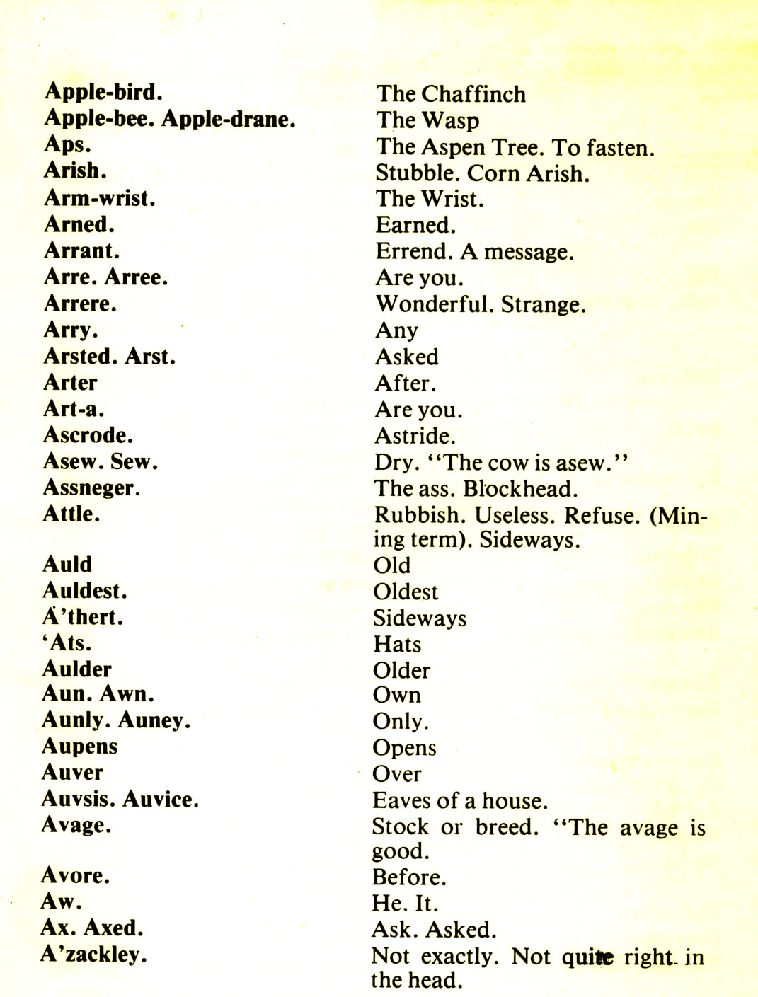 CORNISH DIALECT WORDS A HELSTON HISTORY