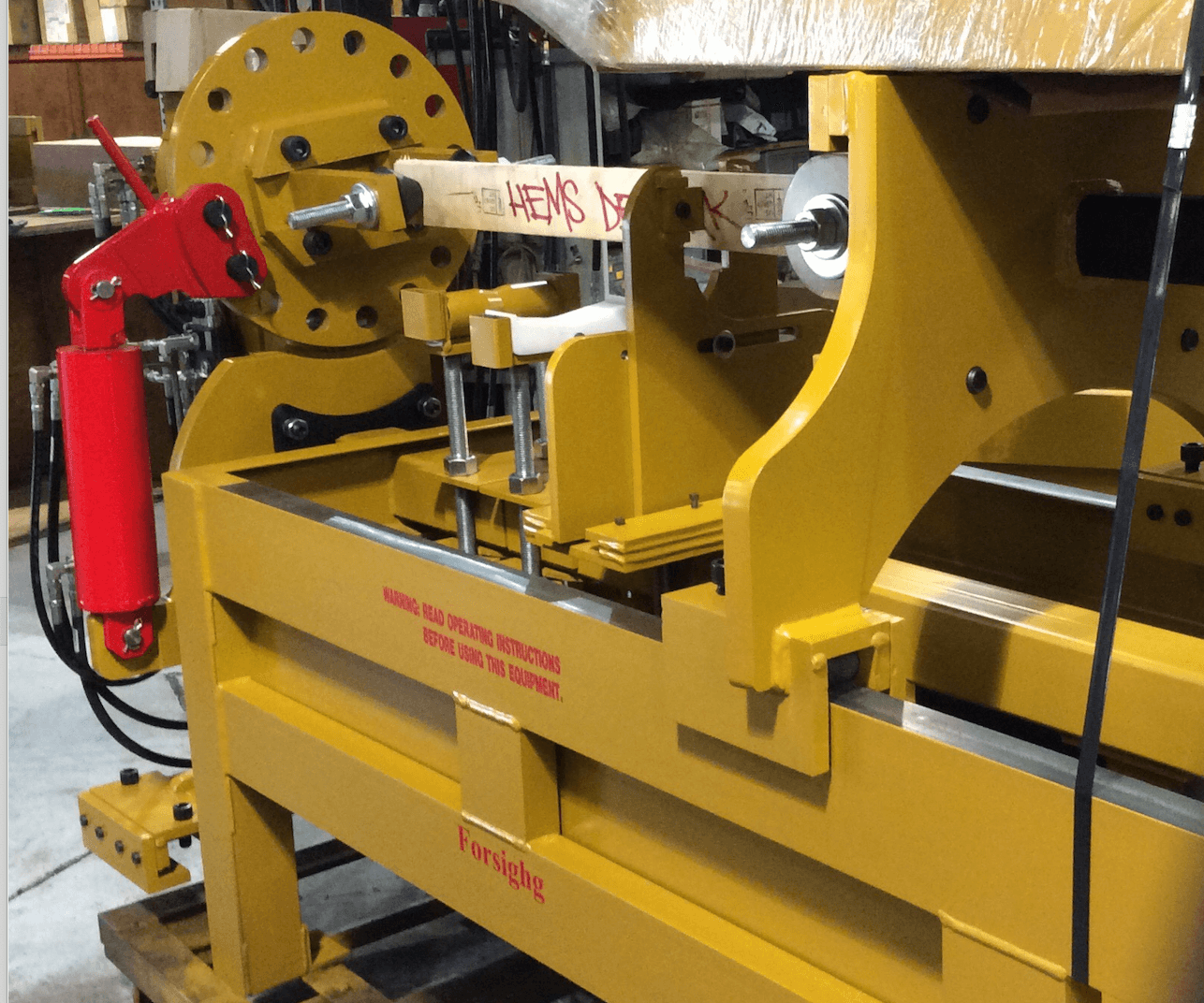 Cylinder Repair bench to Denmark! Hems