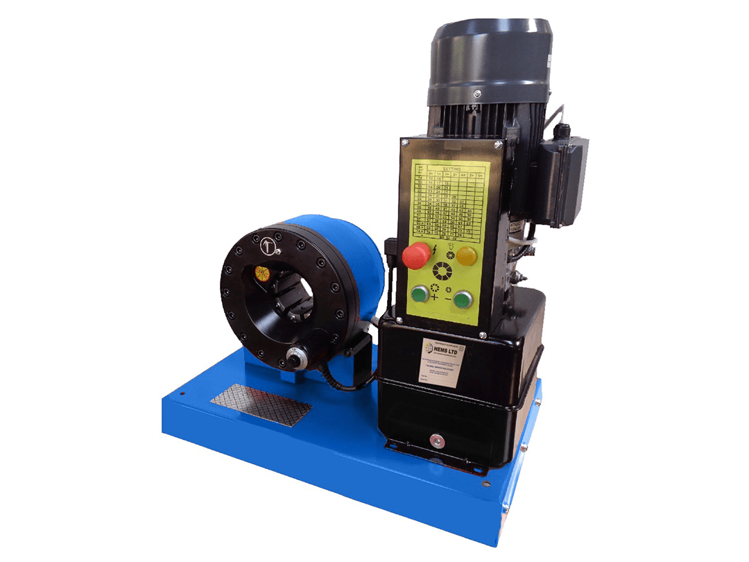 Bench Mounted Hose Coupling Machine With 7 Sets of Attachments