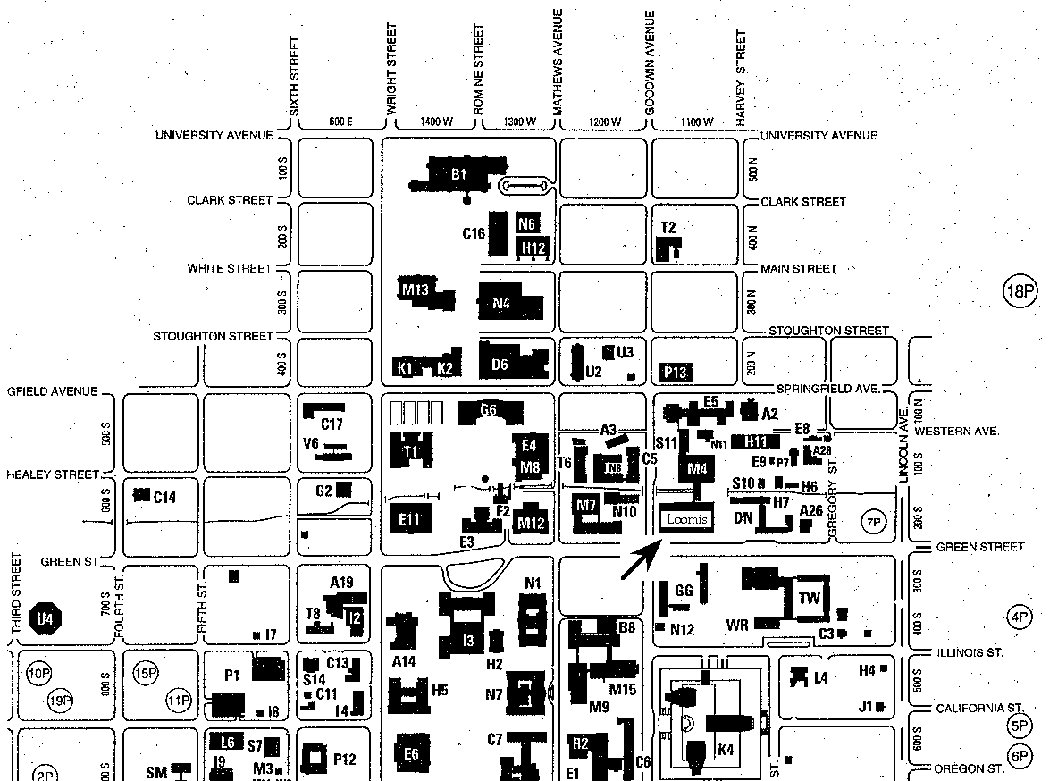 University Of Illinois Map Directions To Loomis Lab