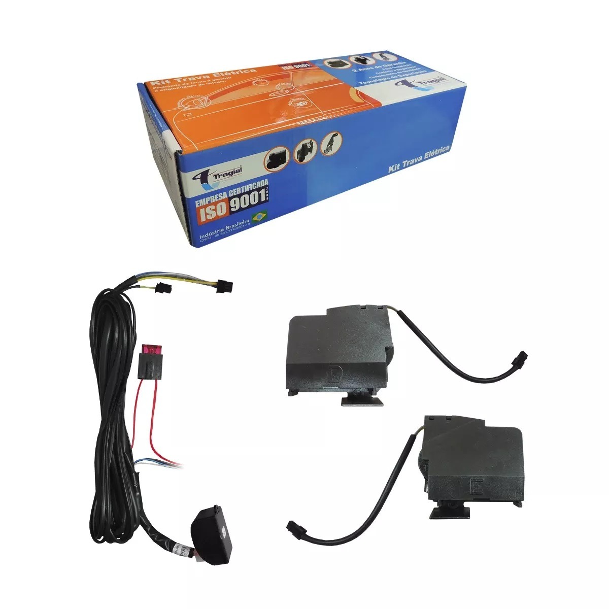 Kit Trava Elétrica Saveiro GII GIII GIV/ Fox até 2010 2 Portas Hera
