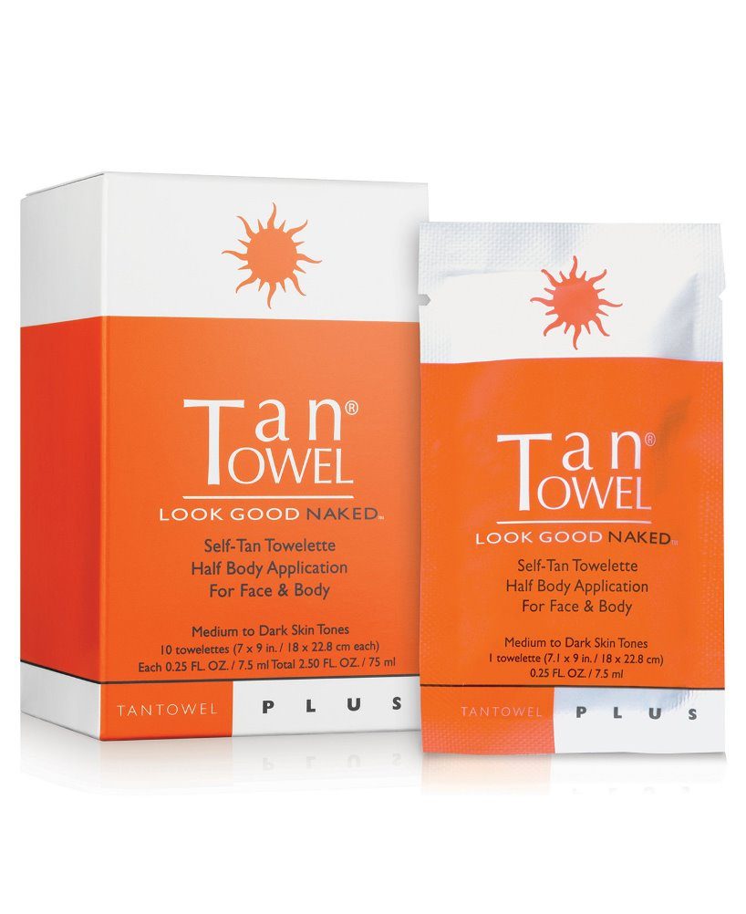 TanTowel Plus Half Body Sunless Tanning Towelette SelfTanner
