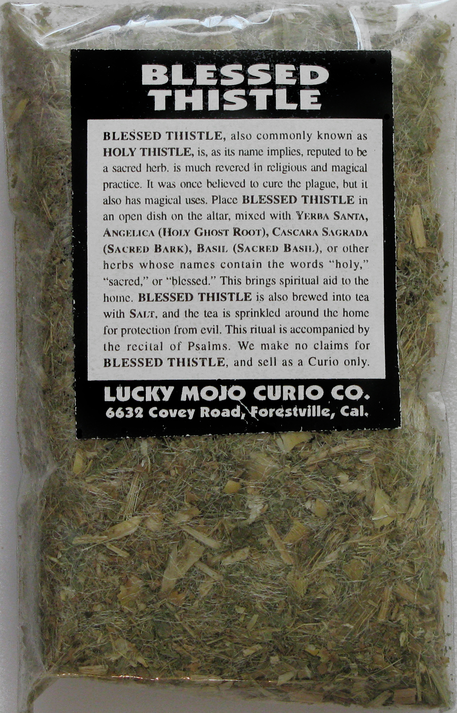 Herb Magic Catalogue Blessed Thistle