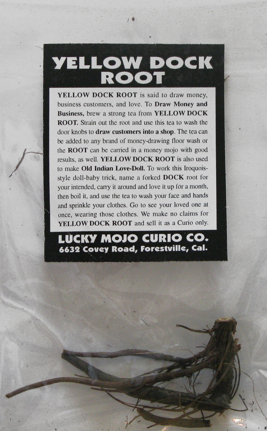 Herb Magic Catalogue Yellow Dock Root