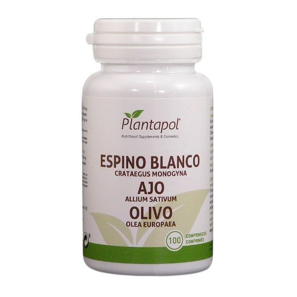 Espino Blanco Ajo Olivo 100 comprimidos Plantapol Herbolínea S.C.