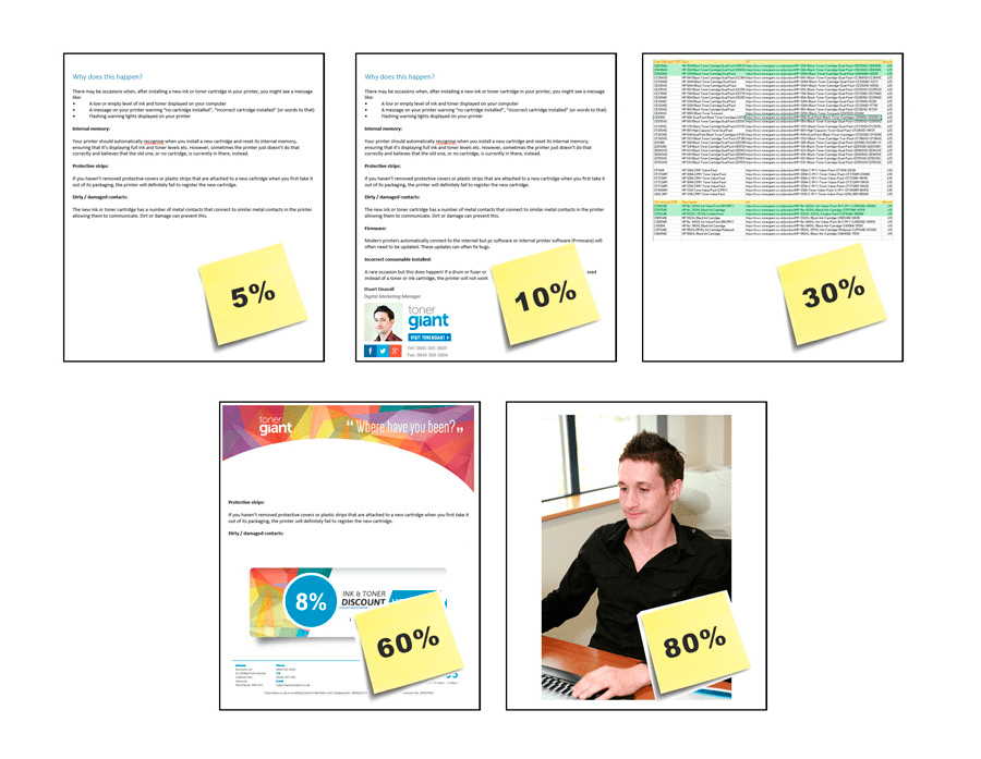 Page yield หรือ ปริมาณการพิมพ์ ที่ 5 ของ A4 เฮียส่ง.คอม