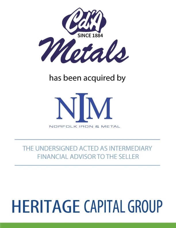 Metals Industry Investment Banking Heritage Capital Group