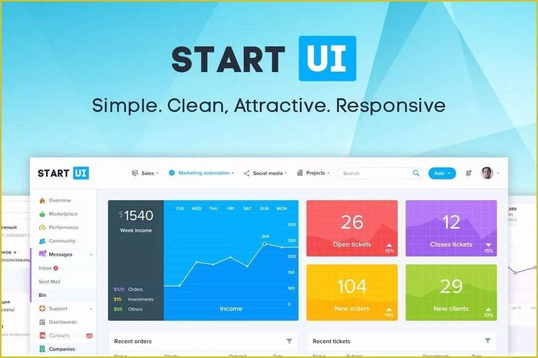 Bootstrap 4 Dashboard Template Free Of 40 Best Bootstrap Admin