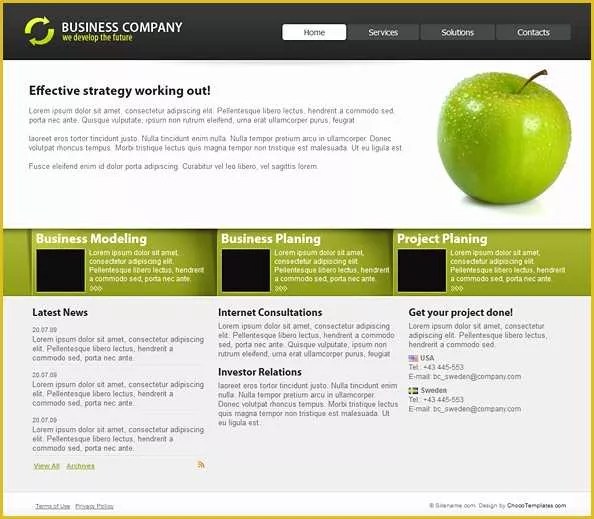 Free Css Website Templates Of HTML5 Templates Free Download with Css