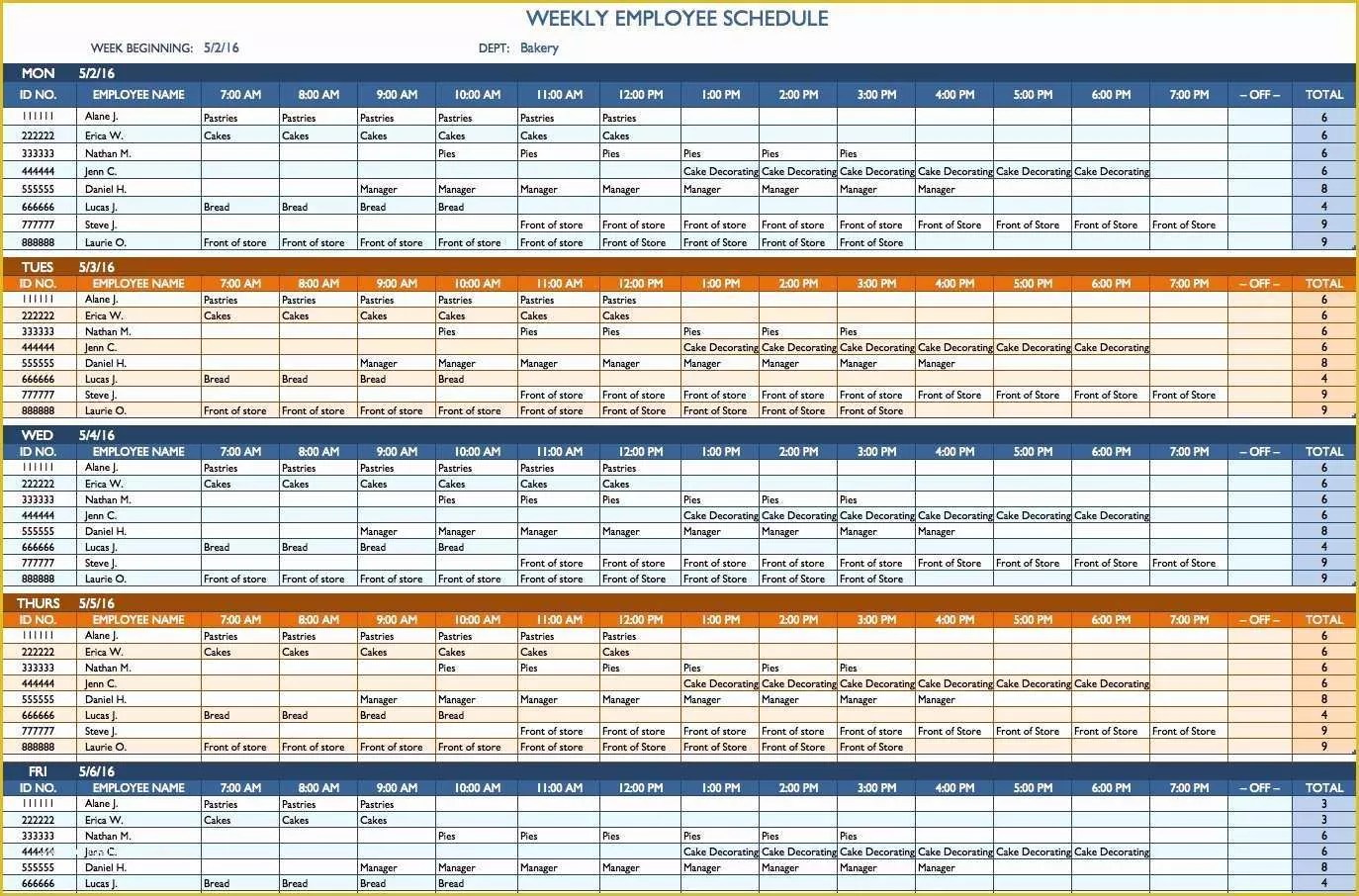 Free 3 Week Look Ahead Schedule Template Of Free Weekly