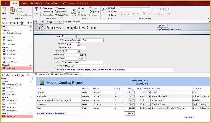 Free Access Database Templates Of Microsoft Access Booking System