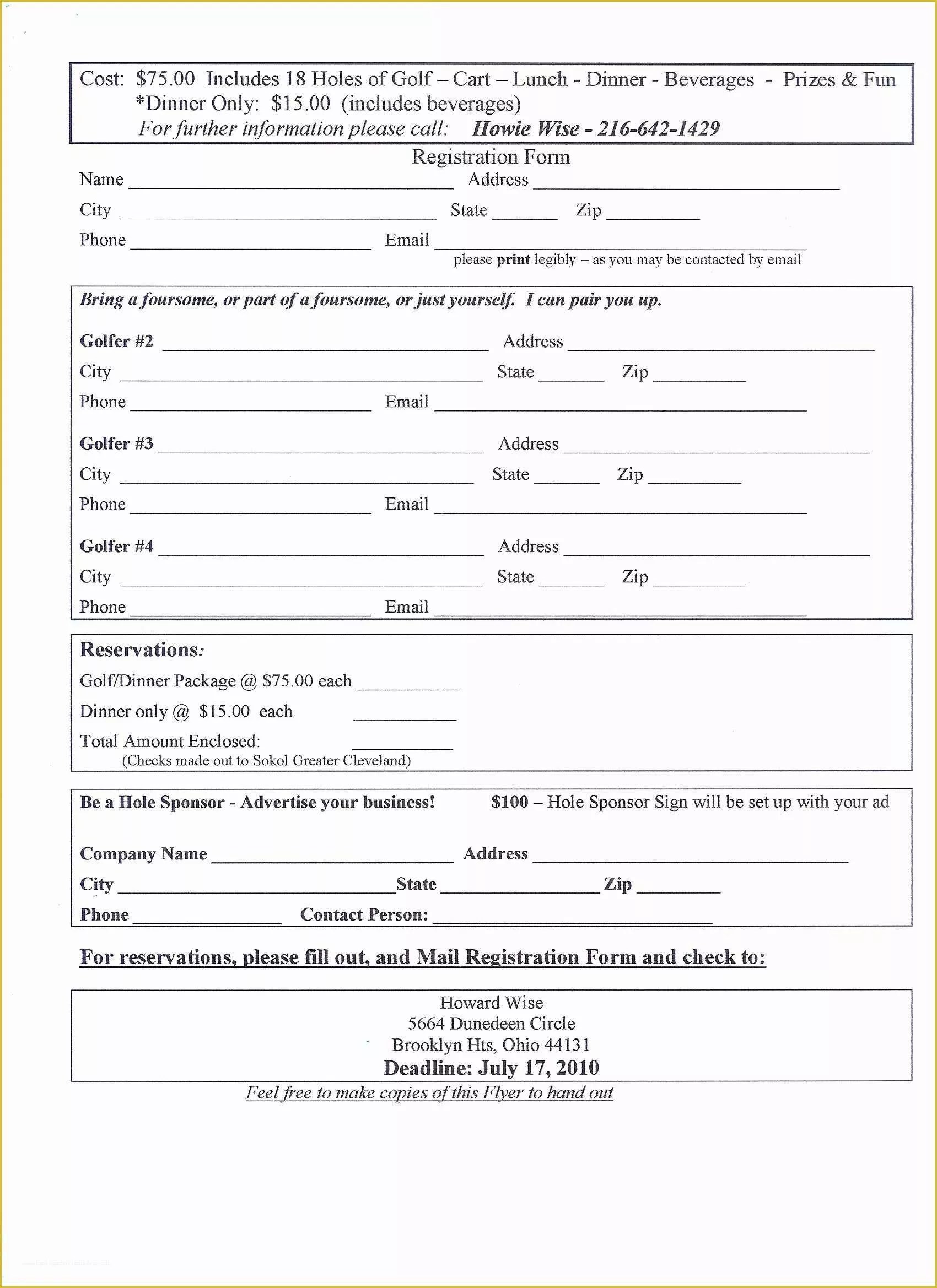 Free Registration Template Of Application form event Registration form