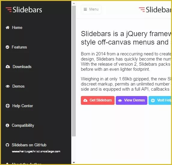 Free site Templates with Sidebar Menu Of top 10 Best Slide Sidebar