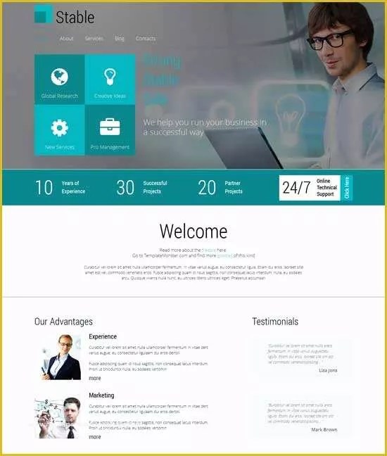 Html5 Business site Templates Free Download Of 50 Free Responsive