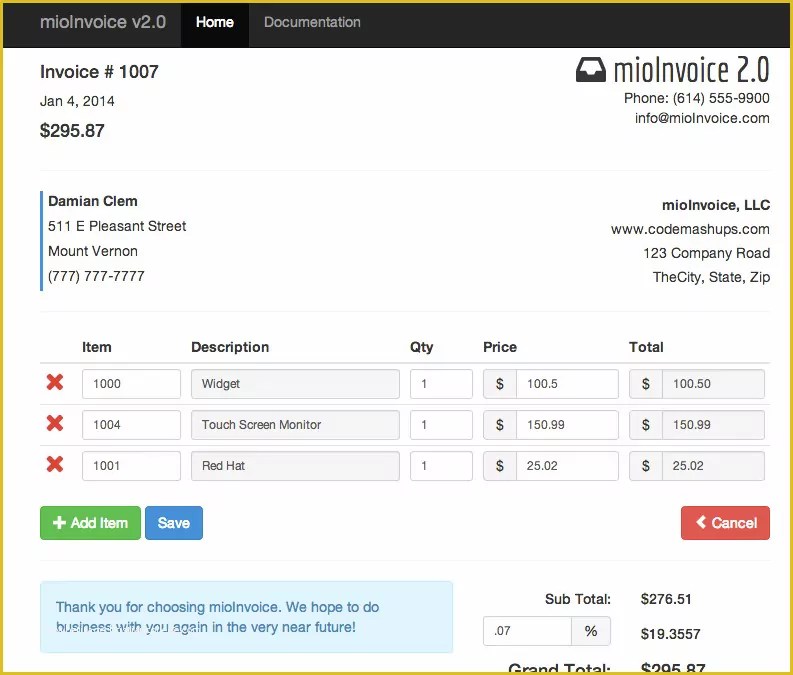 Invoice HTML Template Bootstrap Free Download Of Downloadable Invoice Template Free Receipt