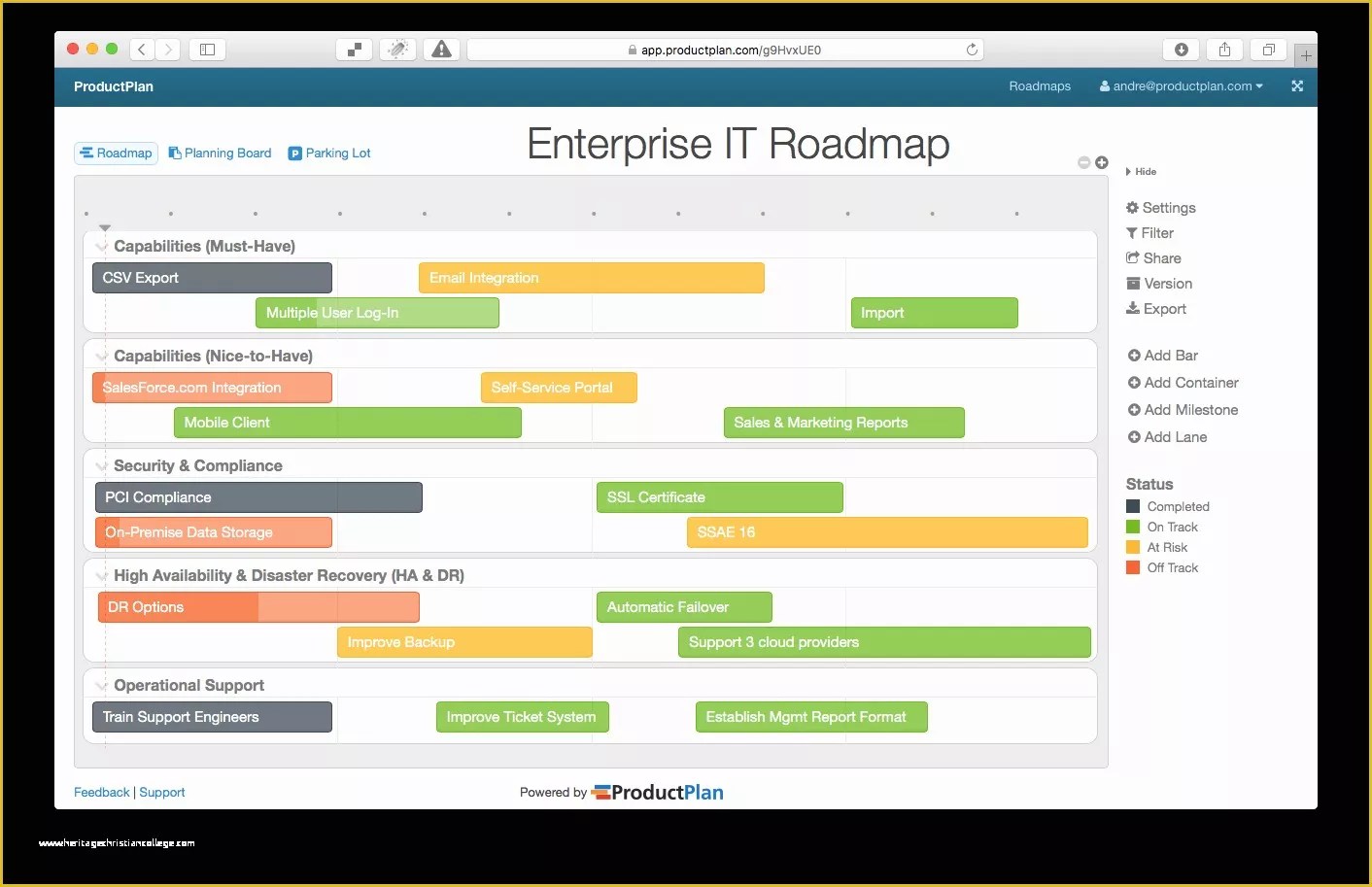 52 It Strategy Roadmap Template Free Heritagechristiancollege
