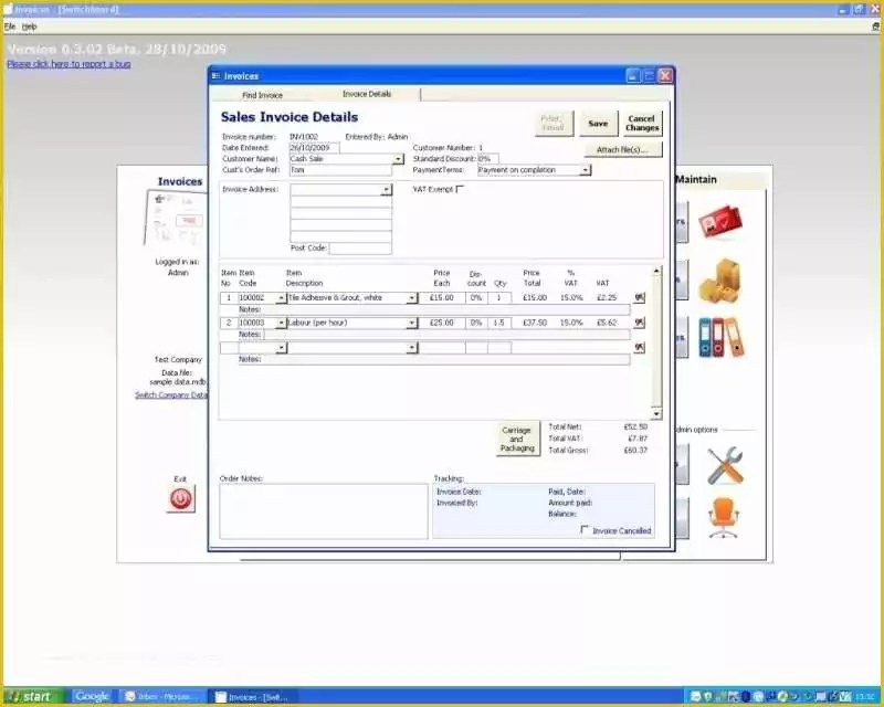 Microsoft Access Invoice Database Template Free Of Ms Access Database Invoice Tracking Template