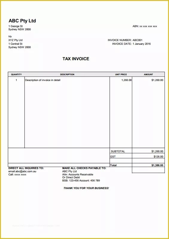 Microsoft Invoice Template Free Download Of Download Excel Invoice