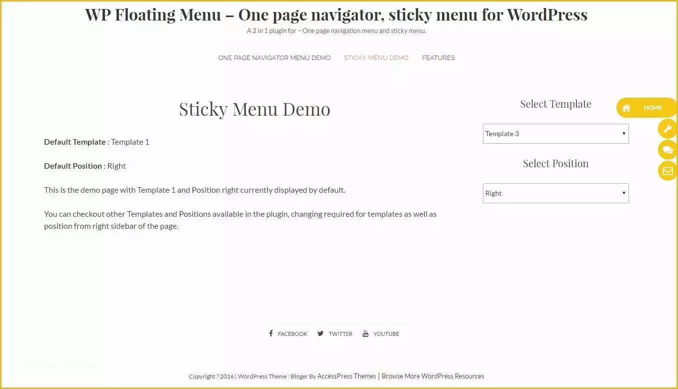 One Page Menu Template Free Of Wp Floating Menu E Page Navigator Sticky Menu for One Page Menu Template Free Of Wp Floating Menu E Page Navigator Sticky Menu for