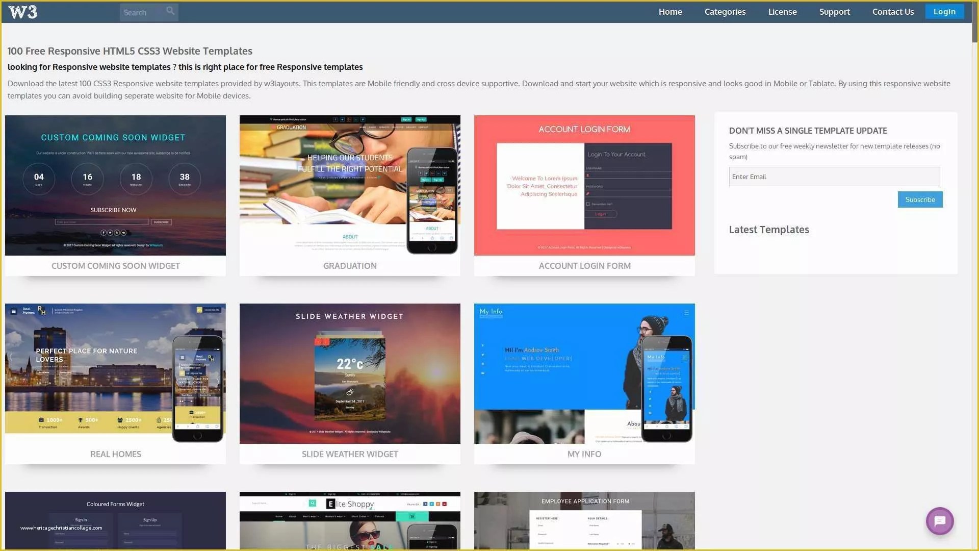 Responsive site Templates Free Download HTML with Css Of New