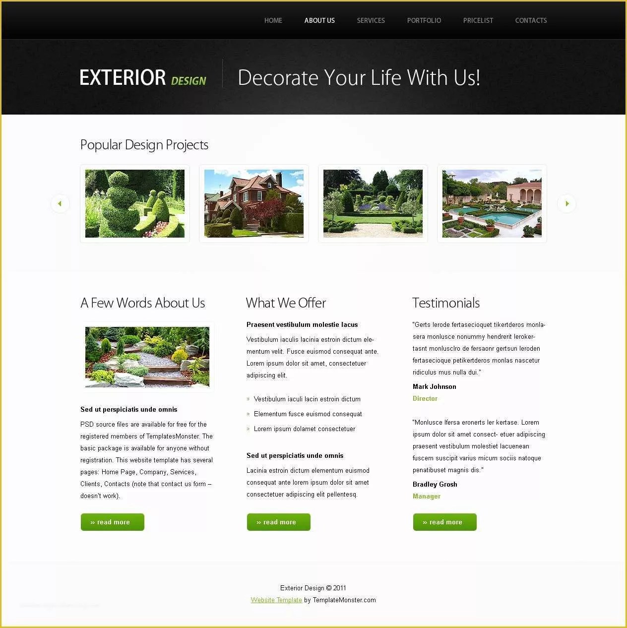 Web Developer Website Template Free Of Free Website Template W Jquery Slideshow Design