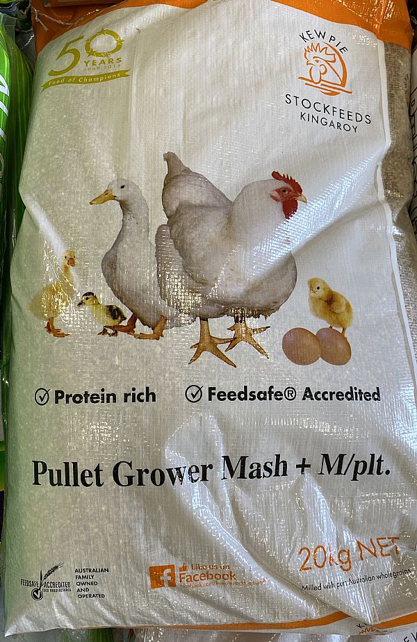 Kewpie Pullet Grower 20kg Heritage Poultry and Produce