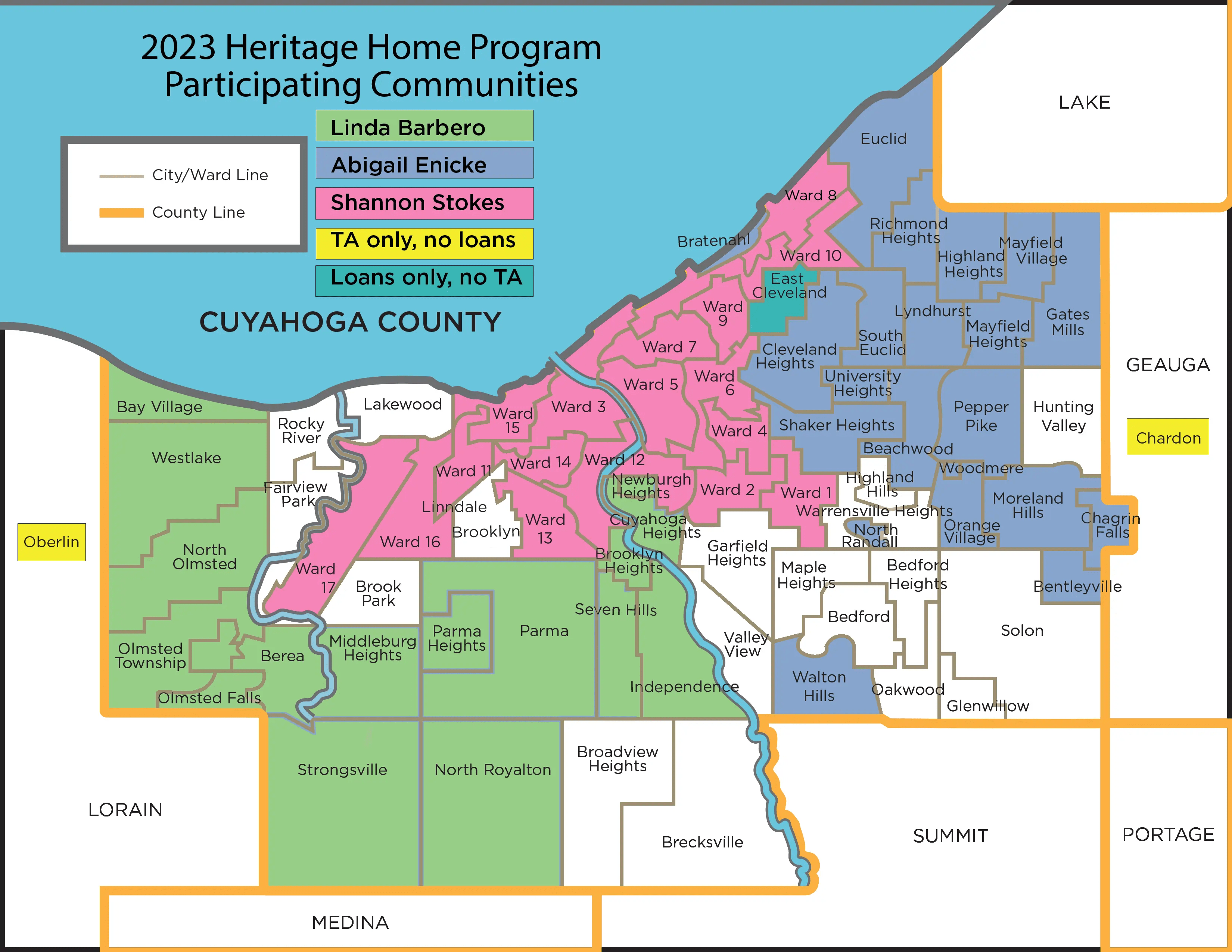 2023 Participating Cities September Update Heritage Home Program