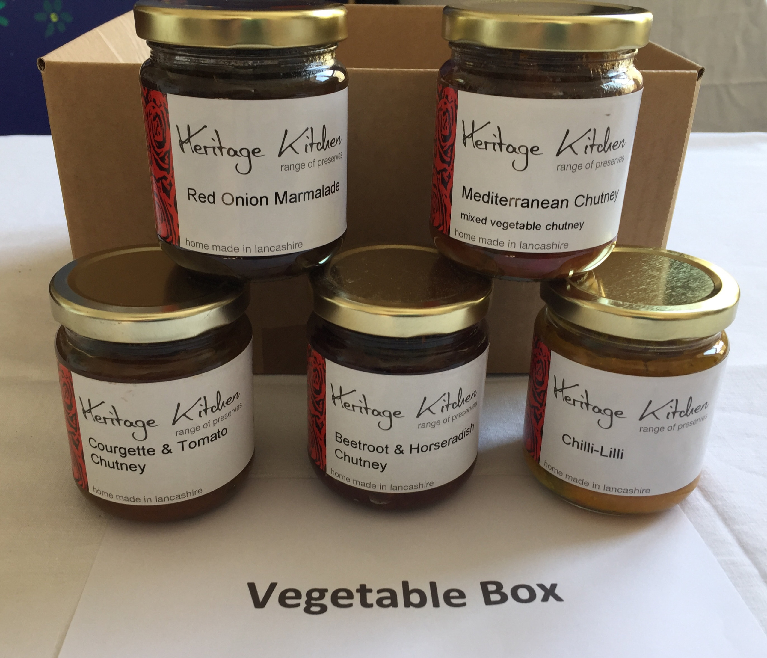 Vegetable Gift Box Heritage Kitchen Range of Preserves