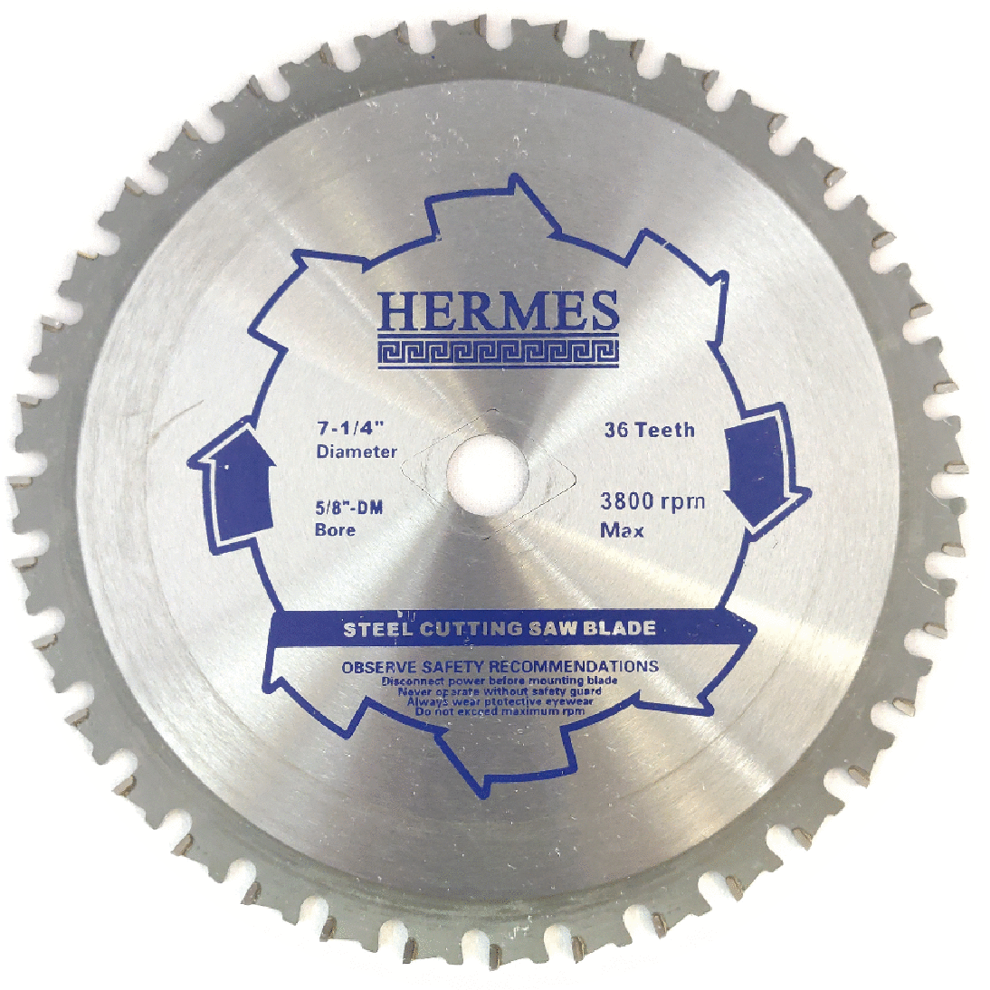 TCT Steel Cutting Blade 71/4″ 36T Hermes Hardware Quality Tools