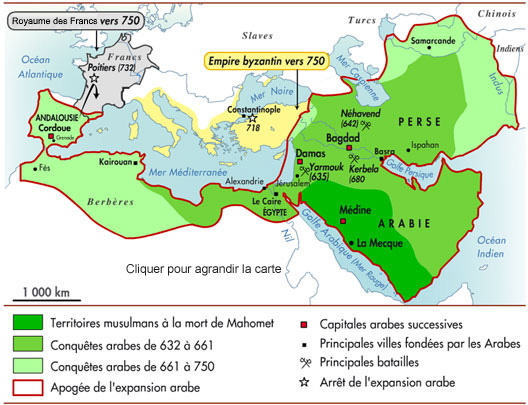 VIIe siècle Le monde musulman après Mahomet