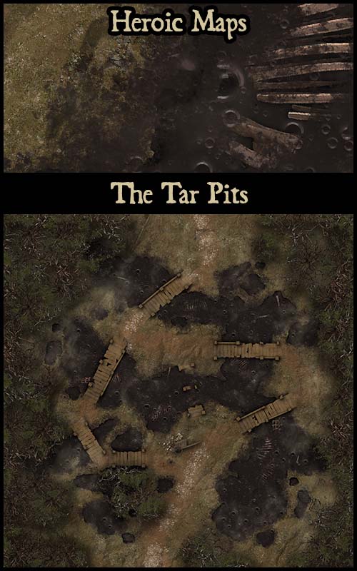 Heroic Maps The Tar Pits Heroic Maps Wilderness Roads