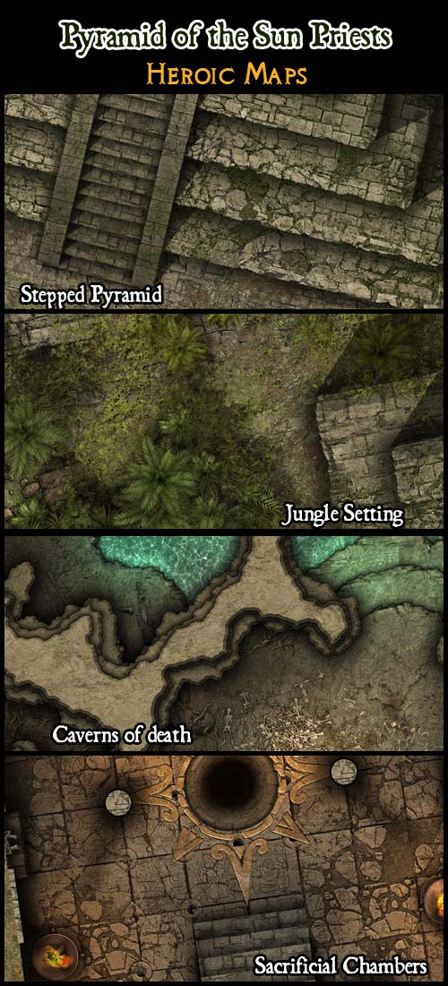 Heroic Maps Storeys Pyramid of the Sun Priests Heroic Maps