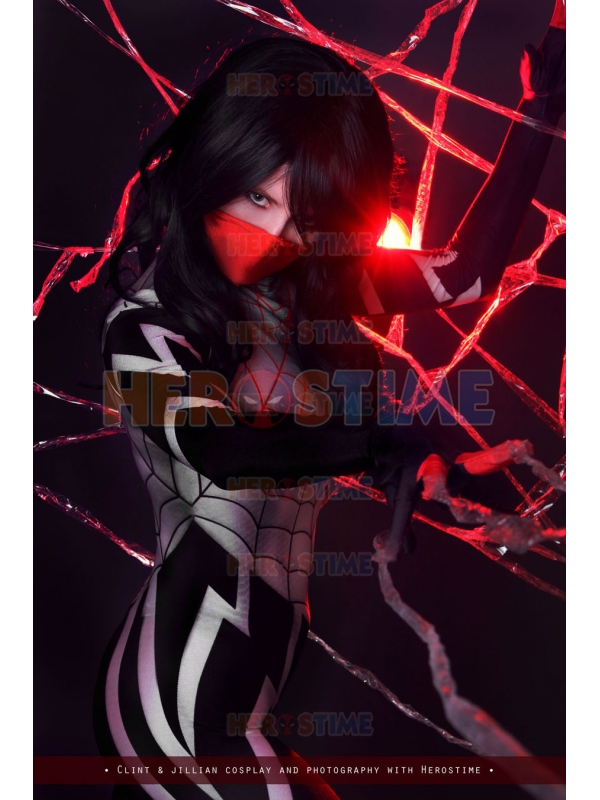 Silk Spider morph suit Silk Cindy Moon Spider Costume