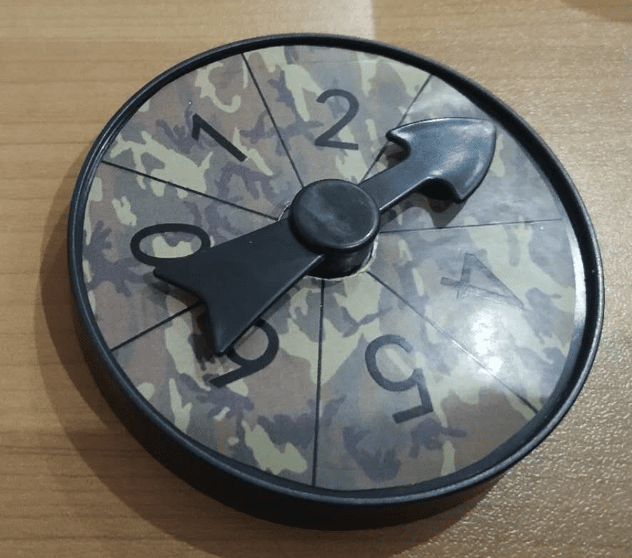 Plastic Spinner for Board Games Hero Time Hero Time