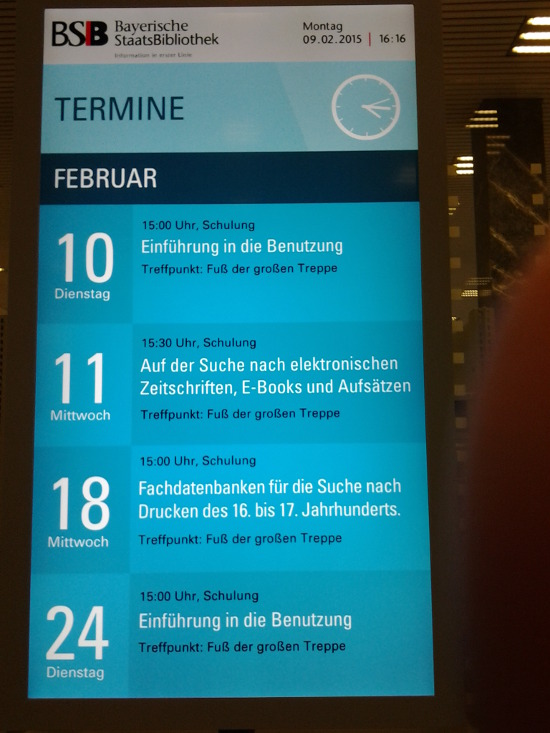 Bibliotheksbesuch mit dem WSeminar Lehrerzimmer
