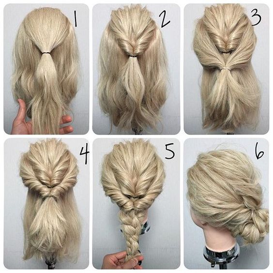 60 Easy Step by Step Hair Tutorials for Long, Medium,Short Hair Her