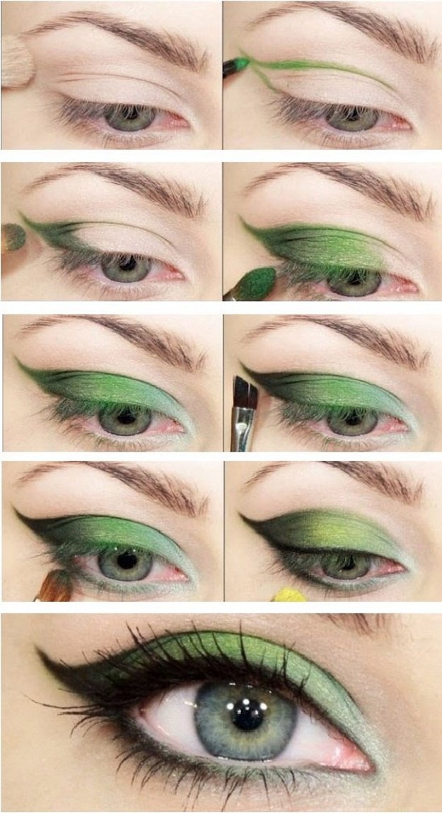 10 Step By Step Makeup Tutorials For Green Eyes Her