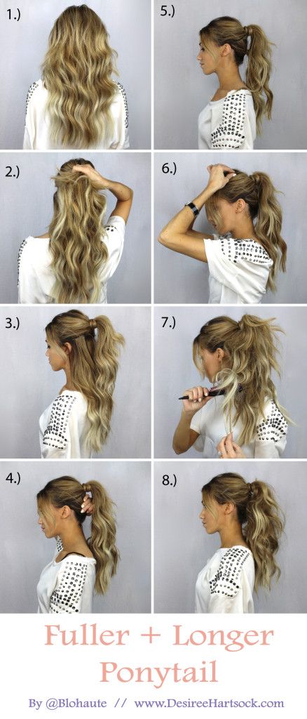 30 Simple Easy Ponytail Hairstyles for Lazy Girls ... (438 x 1024 Pixel)