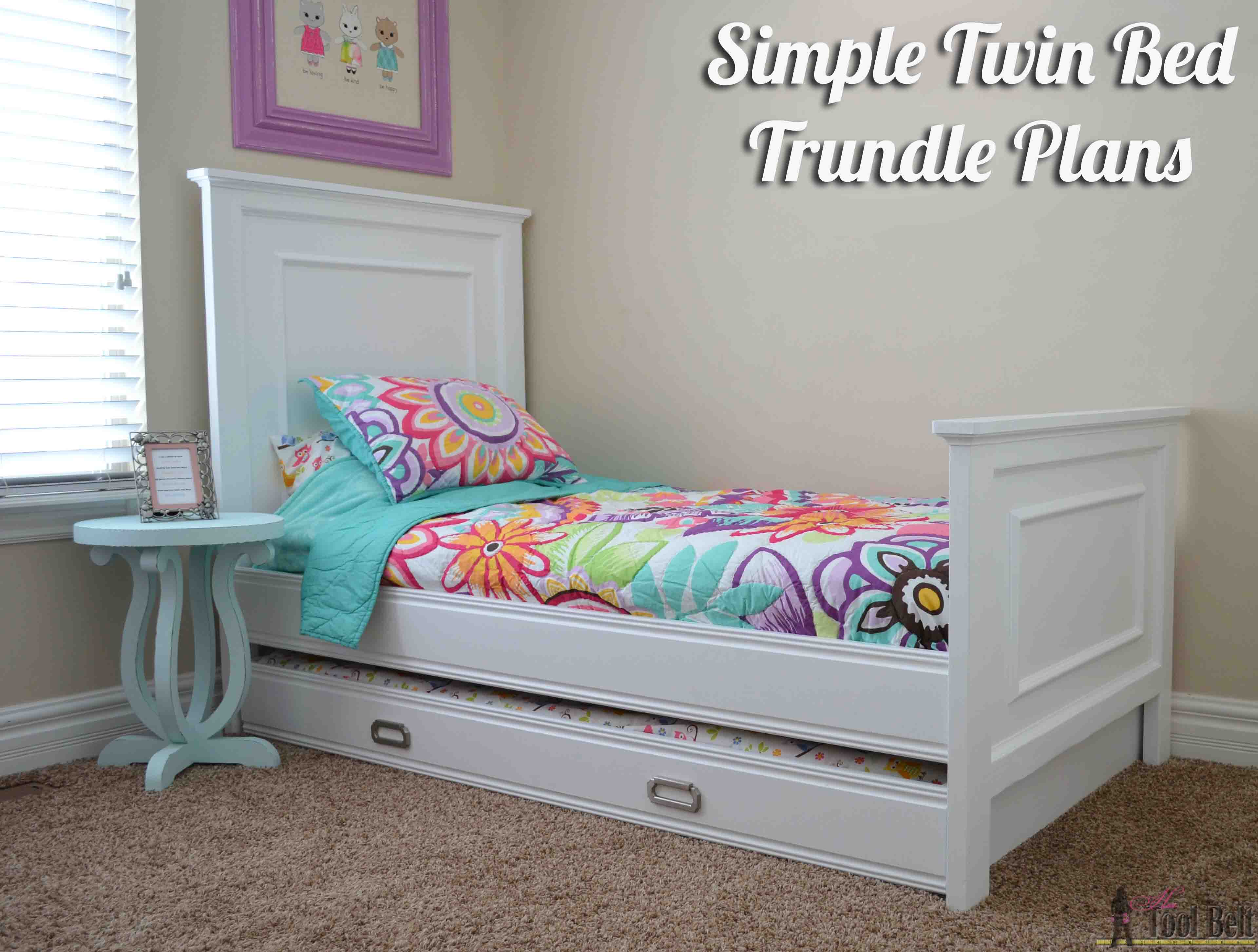 Make Your Own Trundle Bed Simple Twin Bed Trundle Her Tool Belt