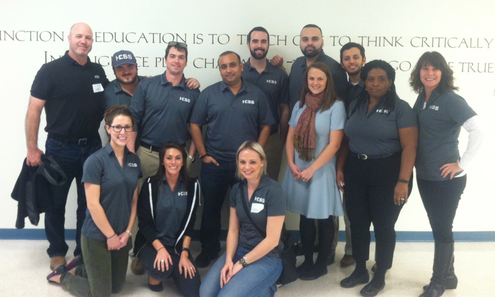 HESS Construction Volunteer Bridges Barriers with JA Student HESS