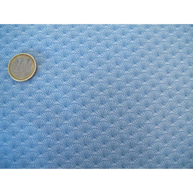 Designerstoff blau Anderson Patchworkstoff