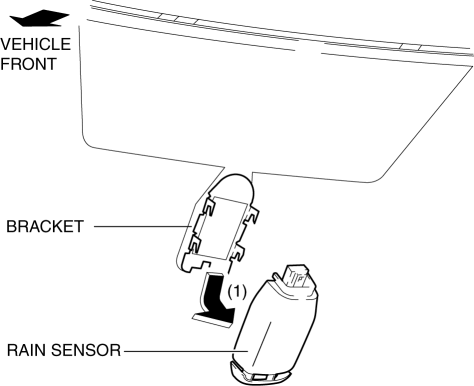 RAIN SENSOR REMOVAL/INSTALLATION | 2016 ND Shop Manual