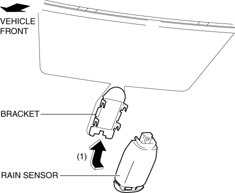 RAIN SENSOR REMOVAL/INSTALLATION | 2016 ND Shop Manual