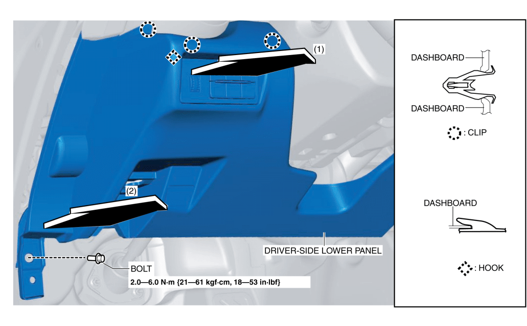TRUNK LID OPENER SWITCH REMOVAL/INSTALLATION 2016 ND Shop Manual